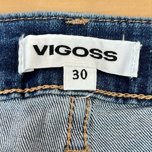 Vigoss /Stitch Fix Thompson Tomboy Jeans Sz 30 Blue Denim Mid Rise NWT - Picture 2 of 15